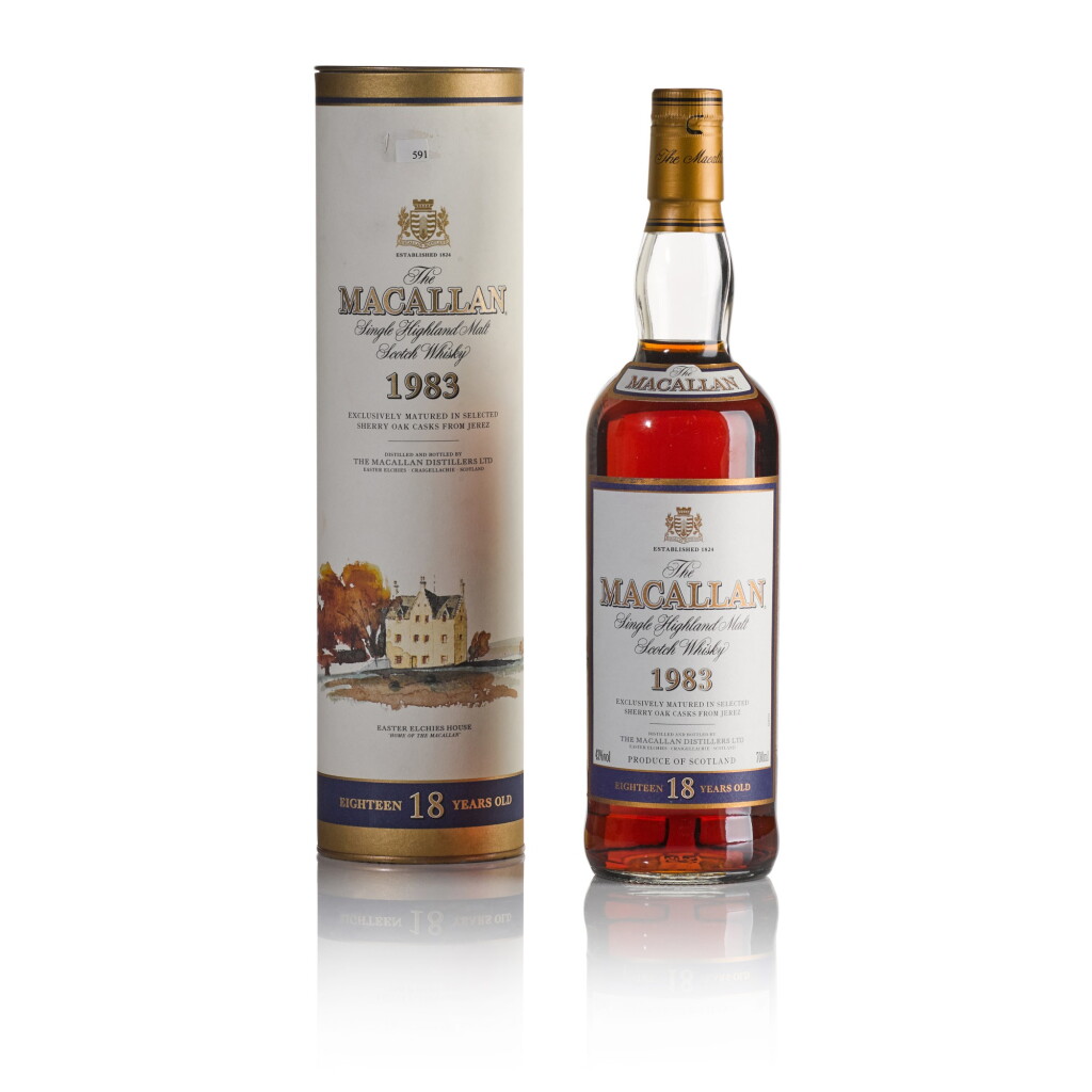 View full screen - View 1 of Lot 58. The Macallan 18 Year Old 43.0 abv 1983 (1 BT70).