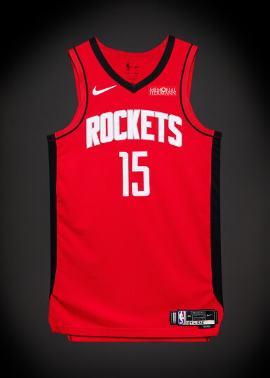 View full screen - View 1 of Lot 28. Reed Sheppard Houston Rockets 2025-2026 Game Worn Icon Edition Jersey | Matched to 5 Games.
