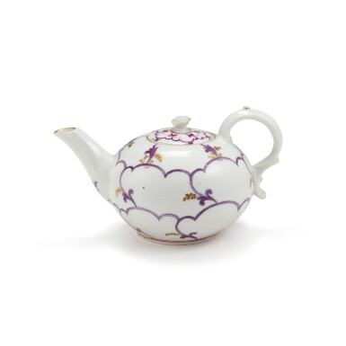 View full screen - View 1 of Lot 323. A Cozzi porcelain teapot and cover, circa 1770-80.