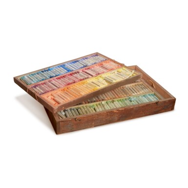 View full screen - View 1 of Lot 61. GEORGIA O'KEEFFE | O'KEEFFE'S SET OF ARTIST'S PASTELS.