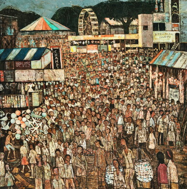 View full screen - View 1 of Lot 642. Haji Widayat 哈吉·維達雅 | Perayaan Sekaten di Yogya (Sekaten Festival in Yogya) 日惹世卡天節.
