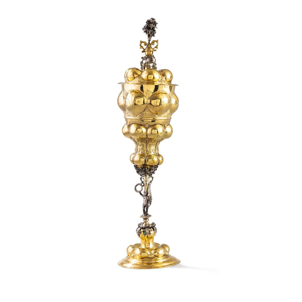 View full screen - View 1 of Lot 1004. A German silver-gilt cup and cover, 17th century and later.