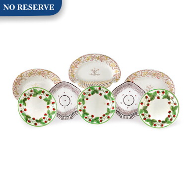 View full screen - View 1 of Lot 393. Set Of Three Cambria Shell-Shaped Dishes, Early 19th Century.
