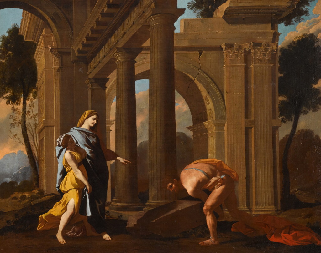 View full screen - View 1 of Lot 125. Theseus Rediscovering His Father's Sword | Thésée retrouvant l'épée de son père.