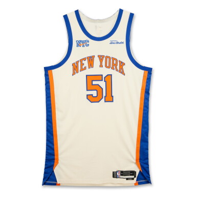 View full screen - View 1 of Lot 16. Mohamed Diawara New York Knicks 2025-2026 Game Worn City Edition Jersey .