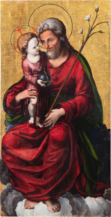 View full screen - View 1 of Lot 2. Christ with Saint Joseph | Le Christ avec saint Joseph.