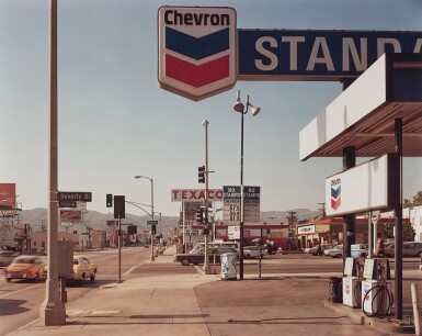 View full screen - View 1 of Lot 51. 'La Brea Ave + Beverly Blvd, Los Angeles, California, 6/21/1975'.