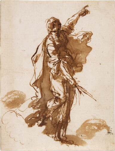 Voir en plein écran - Voir 1 du lot 108. Study for an allegory of Justice.