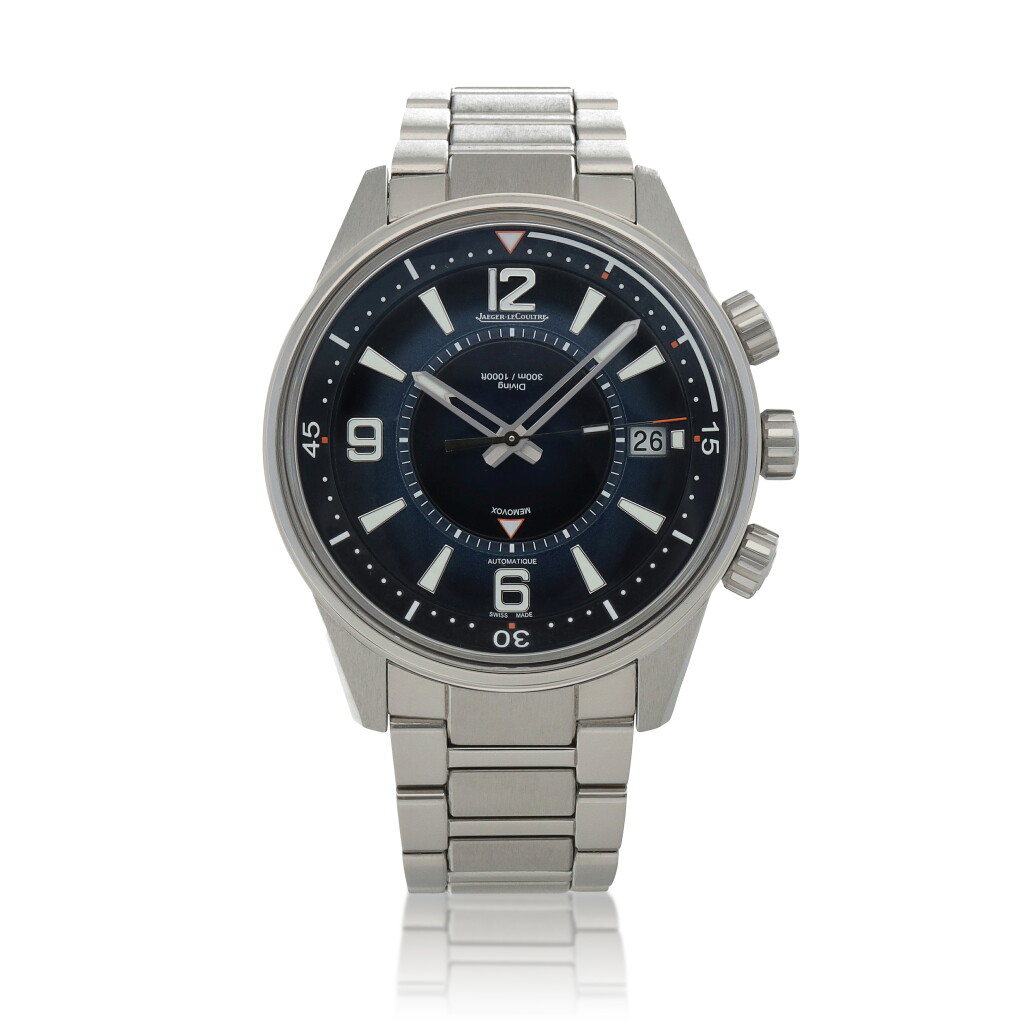 View full screen - View 1 of Lot 598. Polaris Marine Memovox, Ref. Q9038180 / 842.8.96.S Stainless steel alarm wristwatch with date and bracelet Circa 2021.