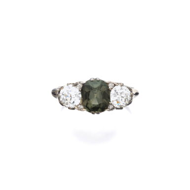 View full screen - View 1 of Lot 1128. Alexandrite and diamond ring, 1890s.