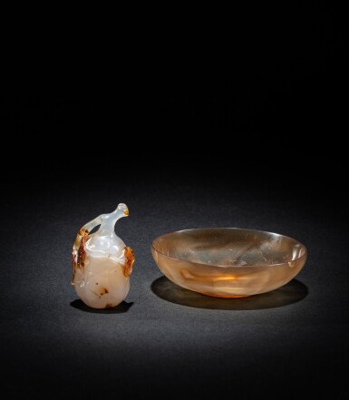 View full screen - View 1 of Lot 131. An agate bowl, Qing dynasty or earlier.