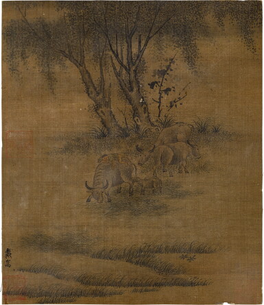 View full screen - View 1 of Lot 2632. 戴嵩(款) 牧牛圖 | Attributed to Dai Song, Shepherd Boy.