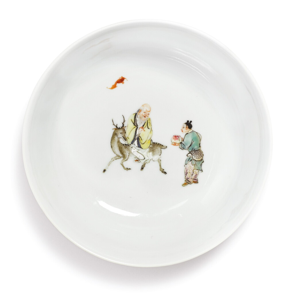 View full screen - View 1 of Lot 557. A FINE AND EXTREMELY RARE FAMILLE-ROSE BOWL, YONGZHENG YUZHI MARK AND PERIOD .