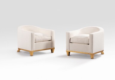 View full screen - View 1 of Lot 60. Paire de fauteuils.