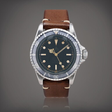 View full screen - View 1 of Lot 372. Submariner 'Underline gilt dial and PCG case', reference 7928 Montre bracelet en acier | Stainless steel wristwatch Vers 1963 | Circa 1963.