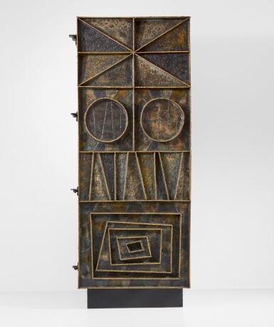 View full screen - View 1 of Lot 114. PAUL EVANS | UNIQUE CABINET.