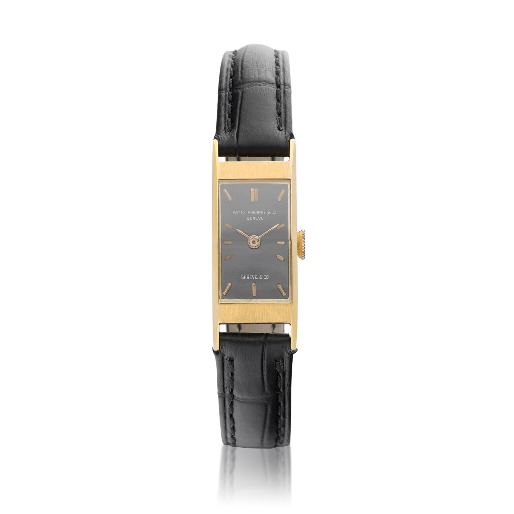 View full screen - View 1 of Lot 8127. Reference 2292 | A yellow gold wristwatch, Retailed by Shreve & Co., Made in 1955 | 百達翡麗 | 型號2292 | 黃金腕錶,由 Shreve & Co. 發行,1955年製.