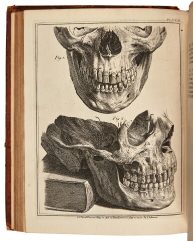 View full screen - View 1 of Lot 21. John Hunter | A Natural History of the Human Teeth, London, 1771-1778.