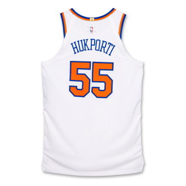 View full screen - View 1 of Lot 105. Ariel Hukporti ‘Christmas Day’ New York Knicks 2024-2025 Game Issued Association Edition Jersey .