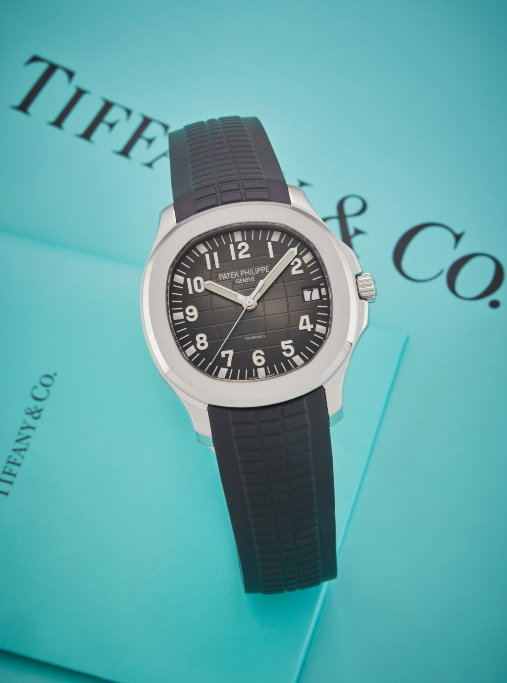 View full screen - View 1 of Lot 52. Reference 5167A-001 Aquanaut | Retailed by Tiffany & Co.: A stainless steel automatic wristwatch with date, Circa 2015.