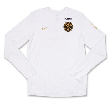View full screen - View 1 of Lot 29. Justin Holiday 'Ring Ceremony' Denver Nuggets 2023-2024 Kia NBA Tip-Off Issued Warmup Top.