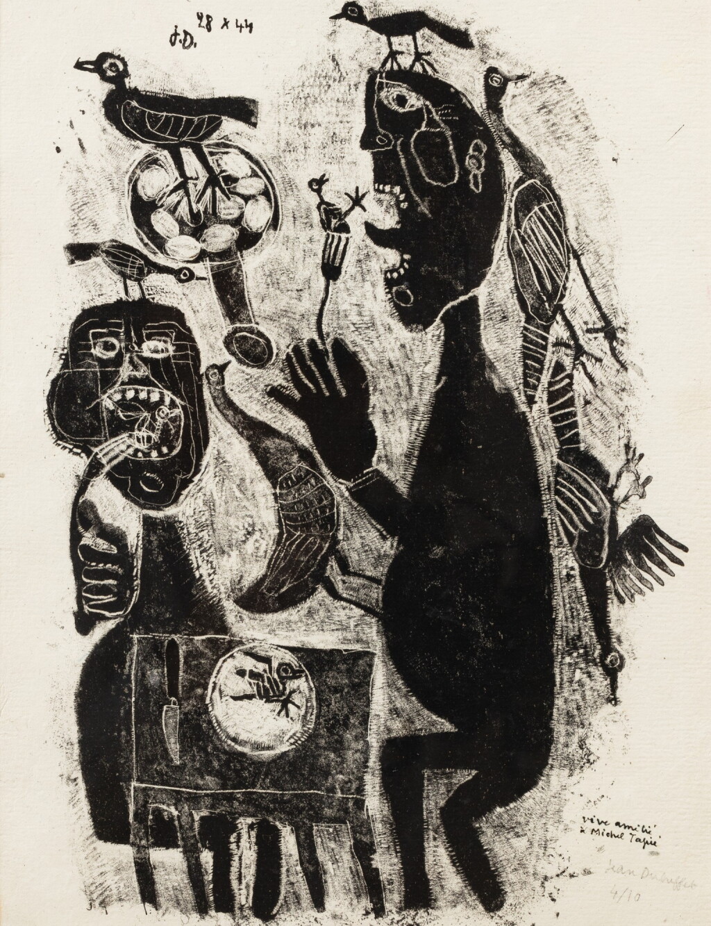 View full screen - View 1 of Lot 553. Mangeurs d'oiseaux .