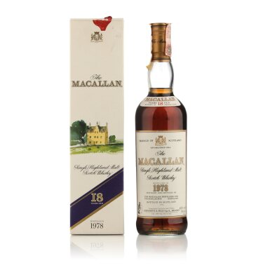 View full screen - View 1 of Lot 26. The Macallan 18 Year Old 43.0 abv 1978 (1 BT 70cl).