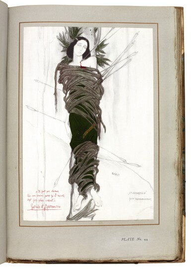 View full screen - View 1 of Lot 134. Alexandre, The decorative art of Leon Bakst, London, 1913, original half vellum.