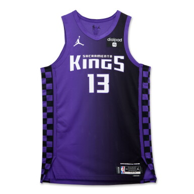 View full screen - View 1 of Lot 179. Keegan Murray Sacramento Kings 2023-2024 Game Worn Statement Edition Jersey.