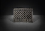 An impressed gray pottery tomb tile, Western Han dynasty