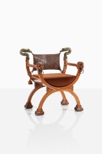 Fauteuil curule, commande spéciale, pièce unique
