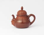 A Rare Böttger Stoneware Polished Small Teapot and Cover, Circa 1718