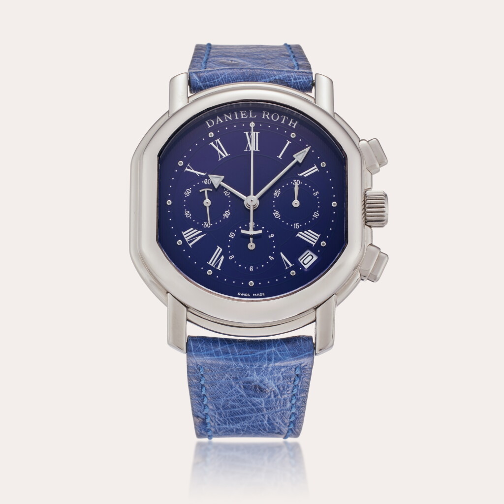 View full screen - View 1 of Lot 298. Reference S247 | A stainless steel automatic chronograph wristwatch with date, Circa 1995.