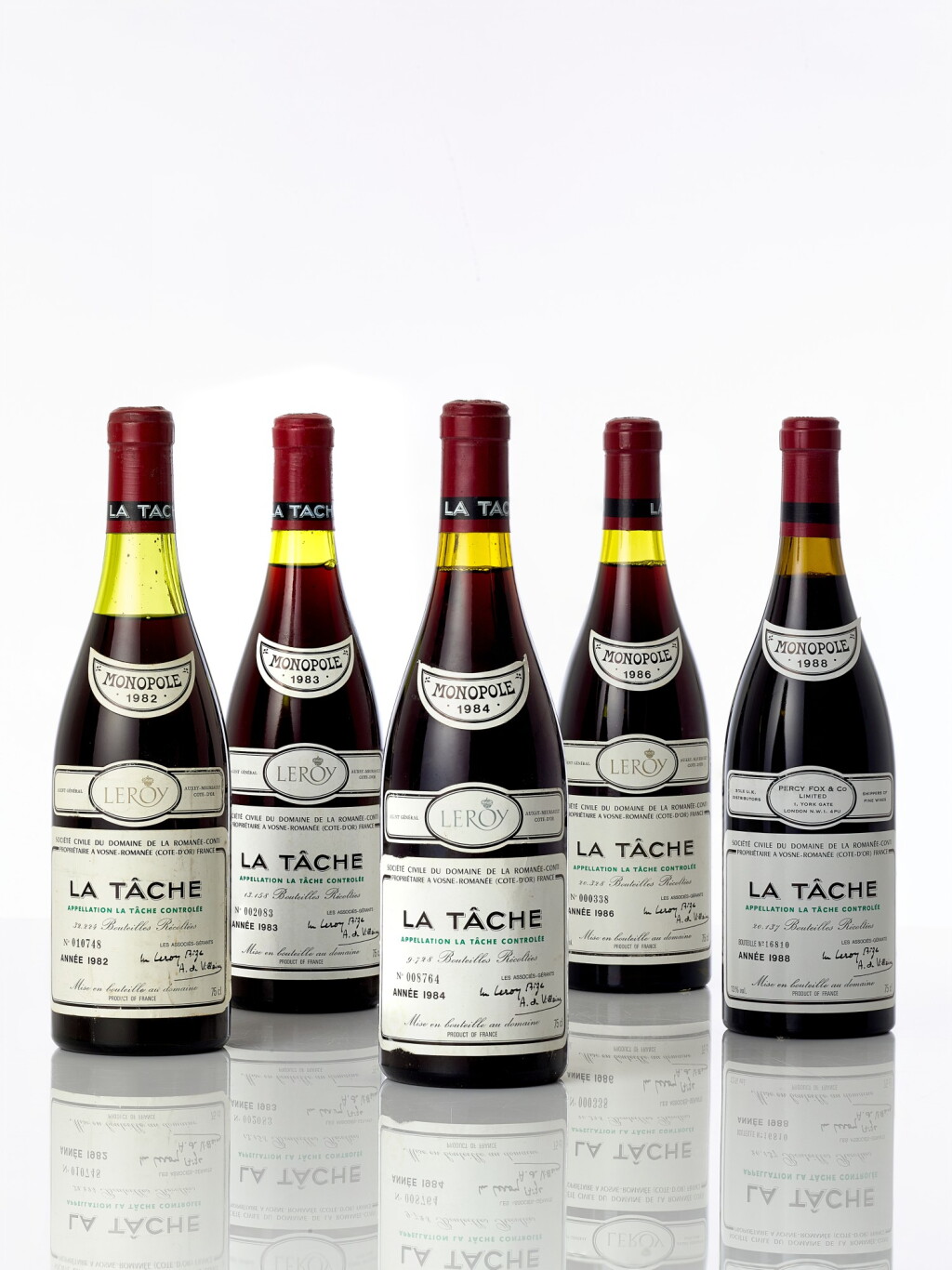 View full screen - View 1 of Lot 6433. La Tâche 1986 Domaine de la Romanée-Conti (7 BT).