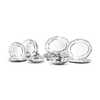 View full screen - View 1 of Lot 125. A French silver dishes set, by Odiot, Paris, 20th century.