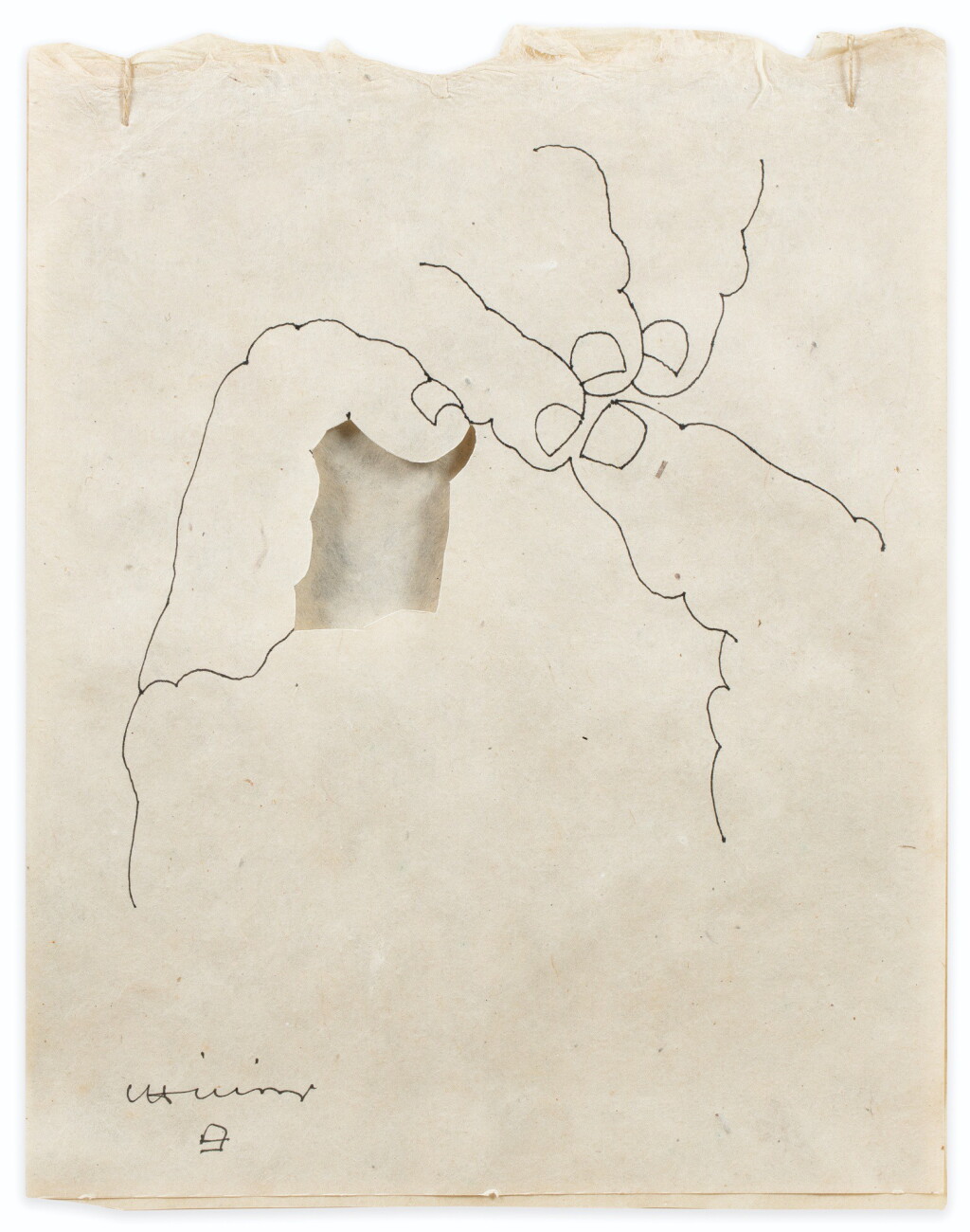 View full screen - View 1 of Lot 102. EDUARDO CHILLIDA | UNTITLED.