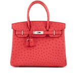 Bougainvillier Ostrich Birkin 30 Palladium Hardware, 2012