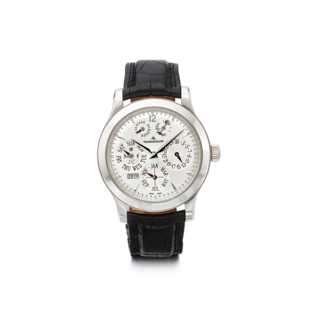 View full screen - View 1 of Lot 855. JAEGER-LECOULTRE | MASTER CONTROL 8-DAY PERPETUAL, A LIMITED EDITION PLATINUM PERPETUAL CALENDAR WRISTWATCH WITH DAY/NIGHT AND 8-DAY POWER RESERVE INDICATION | 積家 | 「MASTER CONTROL 8-DAY PERPETUAL」限量版鉑金萬年曆腕錶備晝夜及8日動力儲存顯示.