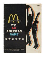 Michael Jordan Signed 1981 McDonald’s All-American Program