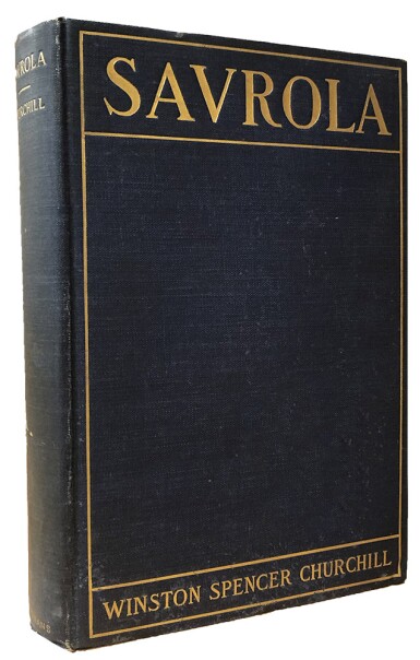 View full screen - View 1 of Lot 8. Winston S. Churchill | Savrola. New York: Longmans, Green, and Co., 1900.
