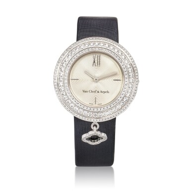View full screen - View 1 of Lot 1858. ‘Charms Clover’ Diamond Wristwatch | 梵克雅寶 | ‘Charms Clover’ 鑽石 腕錶.