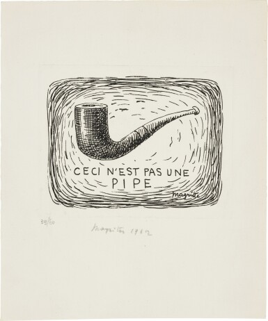 View full screen - View 1 of Lot 101. Ceci n'est pas une pipe (Kaplan & Baum 2).
