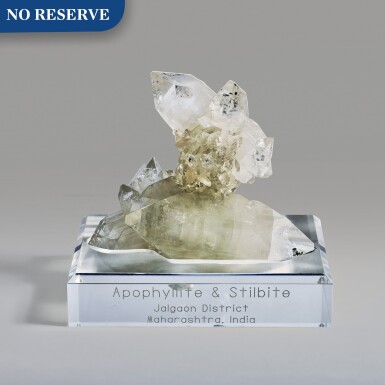 View full screen - View 1 of Lot 248. Apophyllite with Stilbite.