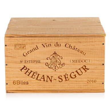 View full screen - View 1 of Lot 602. Château Phélan Ségur 2010 (6 BT).