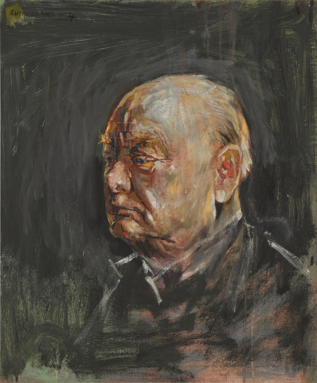 全螢幕檢視 - 查看10Study of Sir Winston Churchill的1