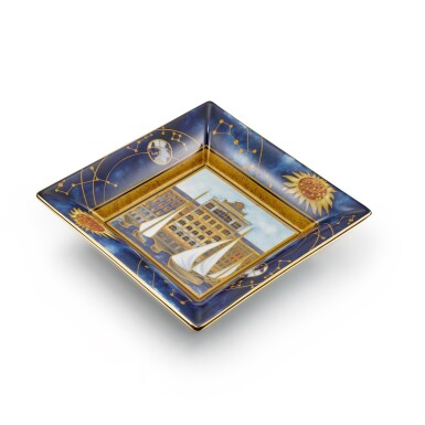 View full screen - View 1 of Lot 8100. Porcelain de Limoges | A commemorative Limoges porcelain and enamel dish, Circa 2014 | 百達翡麗 | Porcelain de Limoges | 利摩日陶瓷及琺瑯擺飾盤,約2014年製.