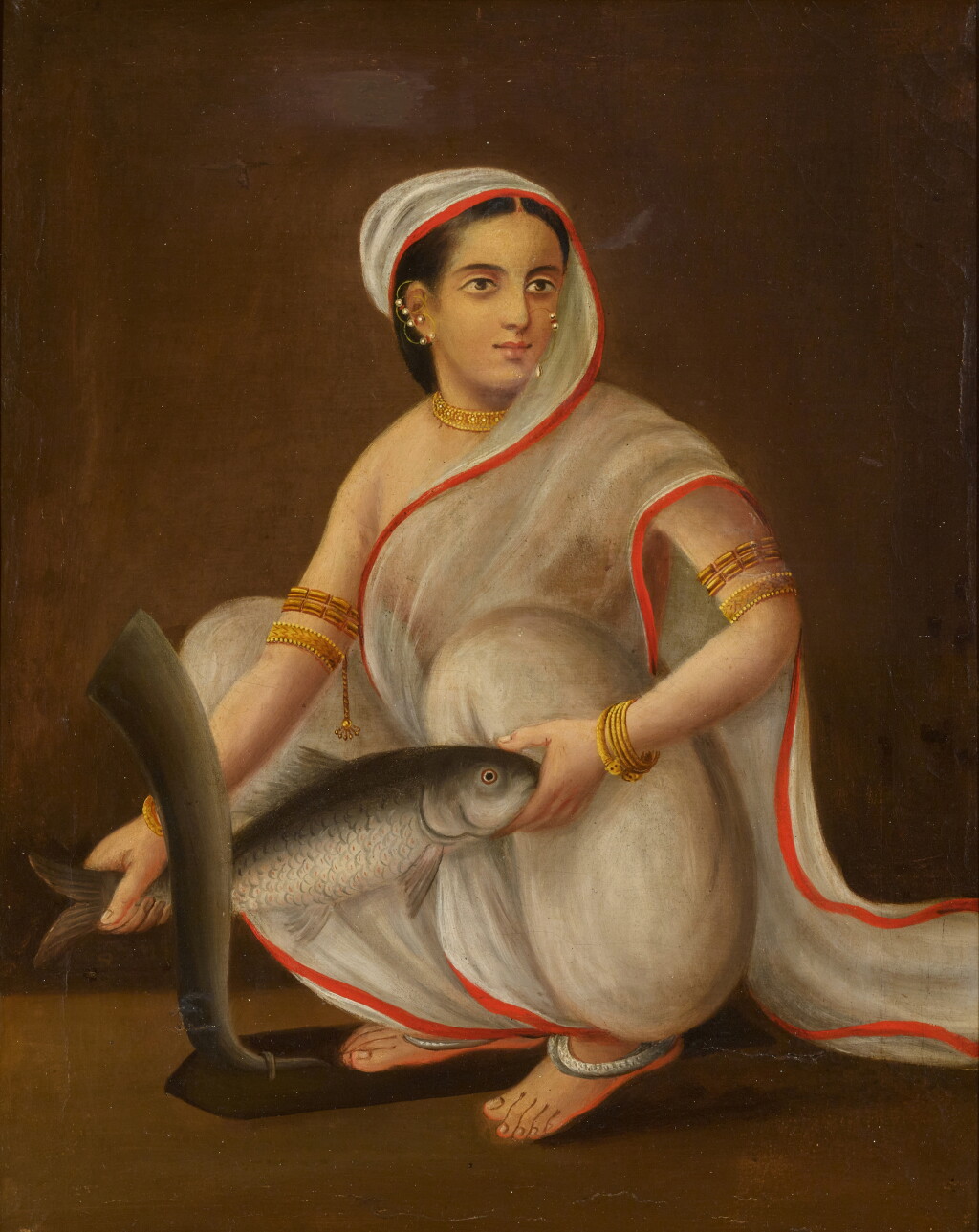 View full screen - View 1 of Lot 22. Untitled (Indian Cook on the So-Called Stand Knife).
