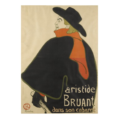 View full screen - View 1 of Lot 167. HENRI DE TOULOUSE-LAUTREC | ARISTIDE BRUANT, DANS SON CABARET (D. 348; ADR. 12; W. P9).