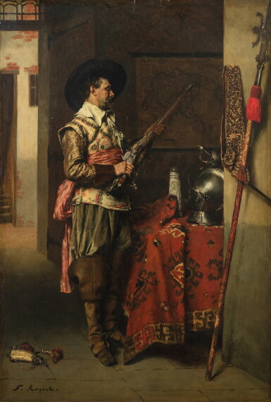 View full screen - View 1 of Lot 189. Portrait of a gentleman, half-length | Portrait d’un gentilhomme en buste.