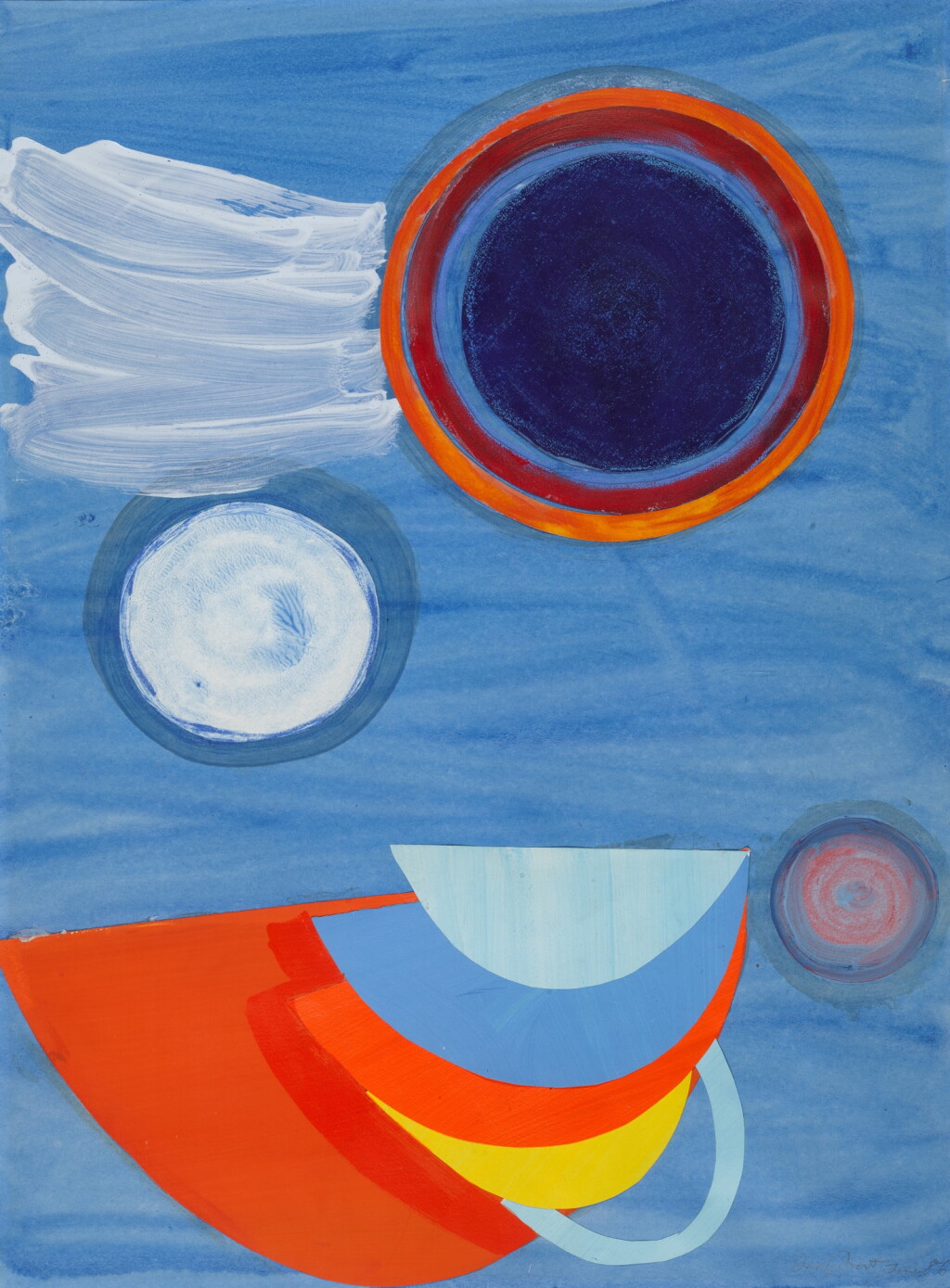 View full screen - View 1 of Lot 112. Blue Moon and Orange Rhythm .